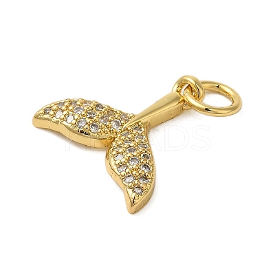Rack Plating Brass Micro Pave Cubic Zirconia Charms LS-KK-P279-24G-1