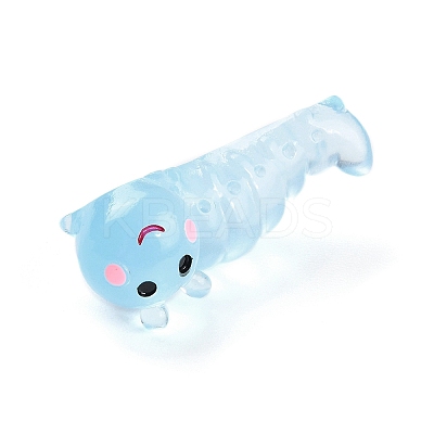 Luminous Resin Worm Ornament DJEW-R011-01A-01-1