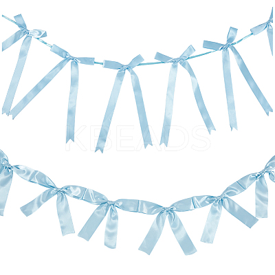2 Styles Cloth Bowknot Banners AJEW-SP0002-70D-1