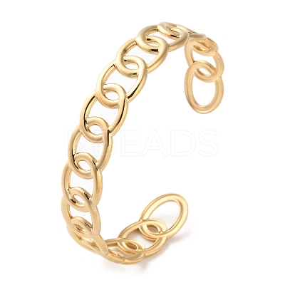 304 Stainless Steel Cuff Bangles for Women LS-BJEW-K263-05G-02-1