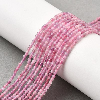 Natural Pink Tourmaline Beads Strands LS-G-N342-33A-1