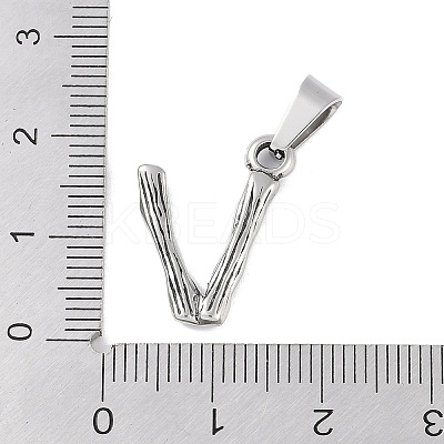 Non-Tarnish 304 Stainless Steel Pendants STAS-F235-01P-V-1
