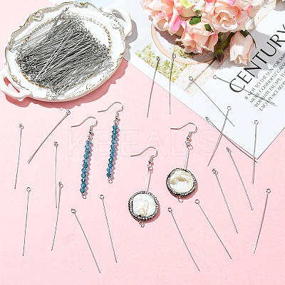 800Pcs 304 Stainless Steel Eye Pins STAS-YW0003-03-1