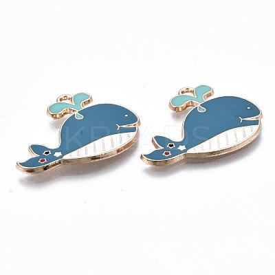 Eco-Friendly Alloy Enamel Pendants X-ENAM-Q437-014-NR-1