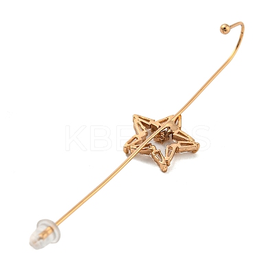Rhinestone Stud Earring EJEW-G378-01G-1