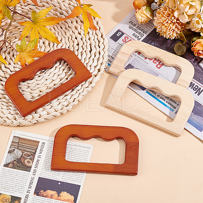4Pcs 2 Colors Rectangle Wooden Bag Handles FIND-PH0059-90A-1