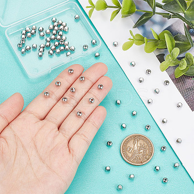 201 Stainless Steel Beads STAS-UN0052-72-1