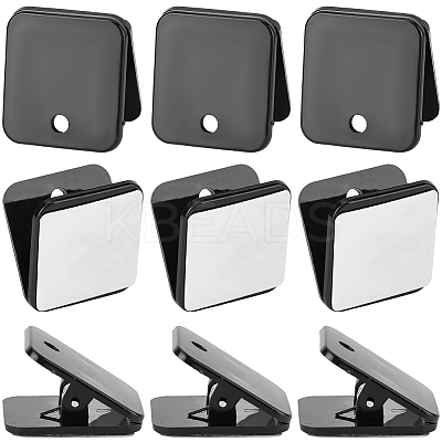 Square Acrylic Self-Adhesive Hanging Spring Clips AJEW-WH20011-56B-1
