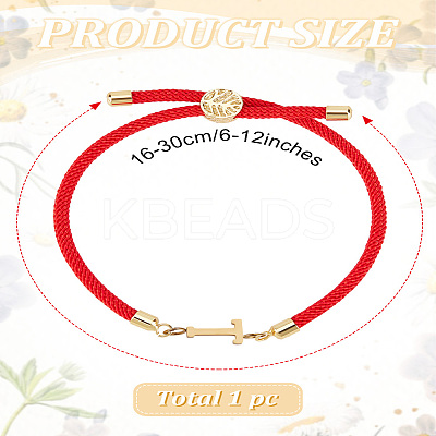 1Pc Adjustable Nylon Cord Slider Bracelets for Women BJEW-LP0001-32T-02-1