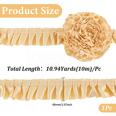 10M Polyester Ruffled Trimming OCOR-GF0004-57A-1