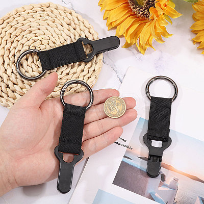 Polyester Plastic Braided Band Hat Clips DIY-WH0899-316-1