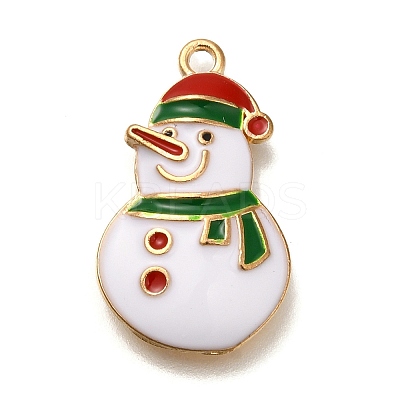 Christmas Theme Alloy Enamel Pendants FIND-I040-01A-1