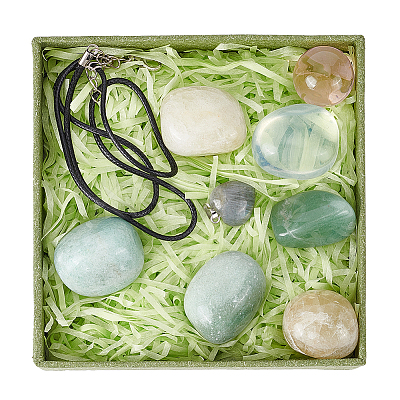 Reiki Energy Stone Gift Box Kit DIY-OC0010-56-1