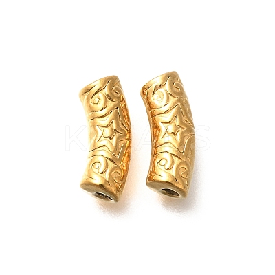 Ion Plating(IP) 304 Stainless Steel Curved Tube Beads STAS-I321-23G-1