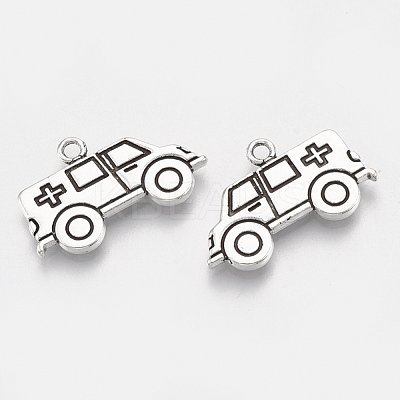 Tibetan Style Alloy Pendants TIBEP-T052-04AS-RS-1