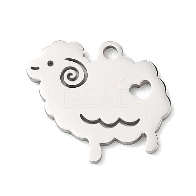Animal Theme 304 Stainless Steel Pendants STAS-D213-02A-P-1