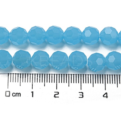 Imitation Jade Glass Beads Stands EGLA-A035-J8mm-D04-1