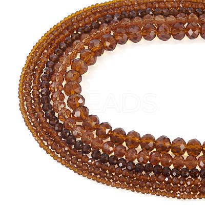 6 Strands 6 Styles Glass Beads Strands EGLA-TA0013-21D-1