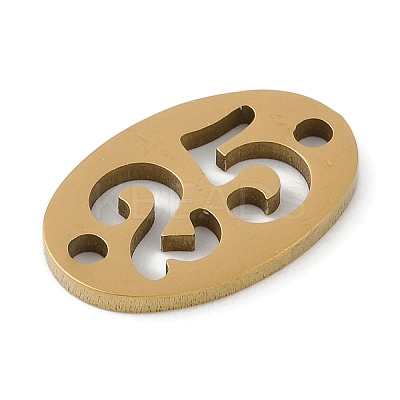 304 Stainless Steel Flat Round Connector Charms STAS-L279-021G-1