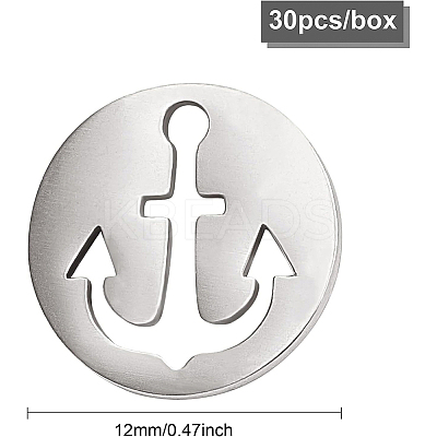 30Pcs 304 Stainless Steel Charms STAS-BC0002-97-1
