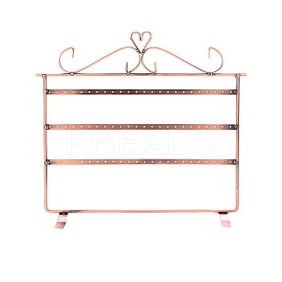 Triple Levels Rectangle Iron Earring Display Stand CON-PW0001-153A-1