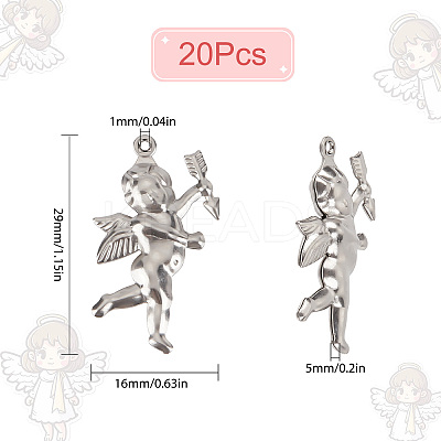 316 Surgical Stainless Steel Pendants STAS-SC0004-78-1