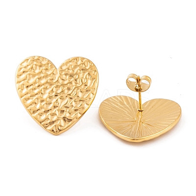 Ion Plating(IP) 304 Stainless Steel Stud Earrings for Women EJEW-L272-029G-02-1