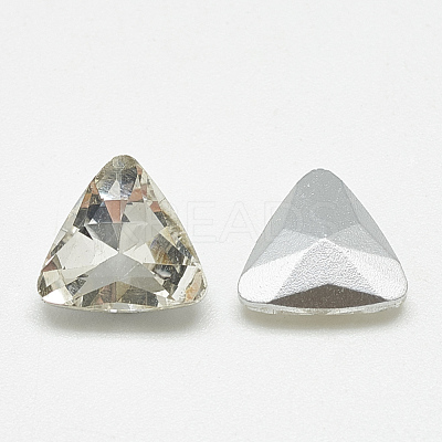 Pointed Back Glass Rhinestone Cabochons RGLA-T087-18mm-01-1