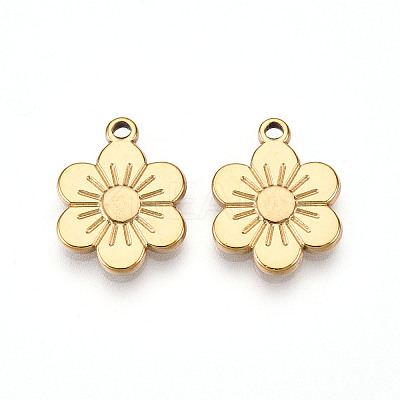 304 Stainless Steel Pendants STAS-N109-03G-1