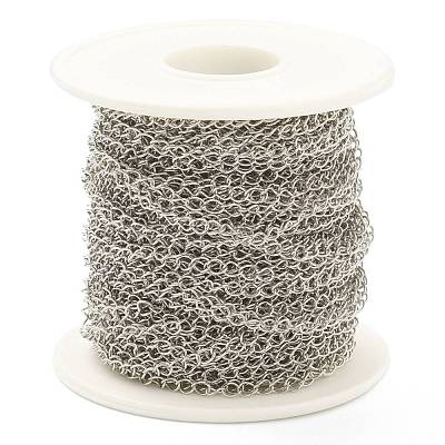 Tarnish Resistant 304 Stainless Steel Curb Chain STAS-B020-05P-1
