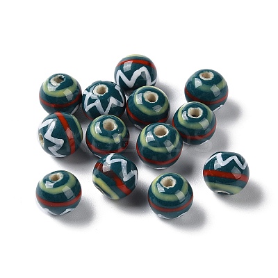 Handmade Porcelain Beads PORC-G011-02D-1