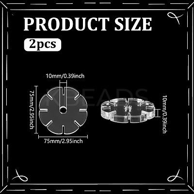 2Pcs Acrylic Bracelet Making Board DIY-FG0006-50-1
