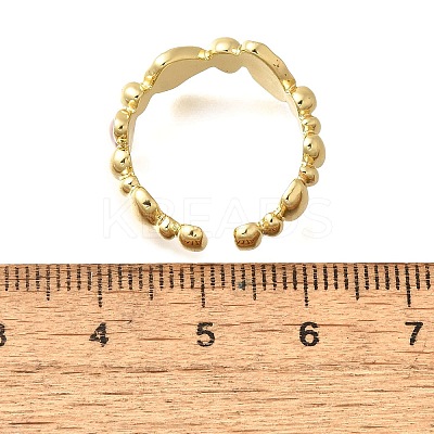 Brass Enamel Cuff Rings for Women LS-RJEW-U040-01G-02-1
