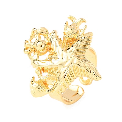 Ocean Brass Cuff Open Rings LS-RJEW-Z129-01G-02-1