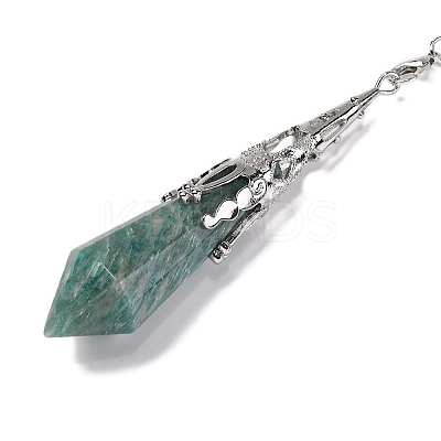Natural Amazonite Pointed Dowsing Pendulum Big Pendants G-H285-06P-A31-1