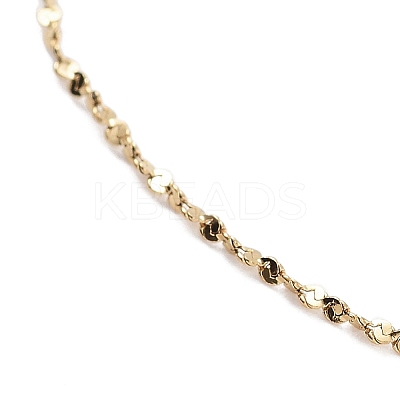 Ion Plating(IP) Adjustable 304 Stainless Steel Serpentine Chain Necklaces NJEW-K270-04G-1
