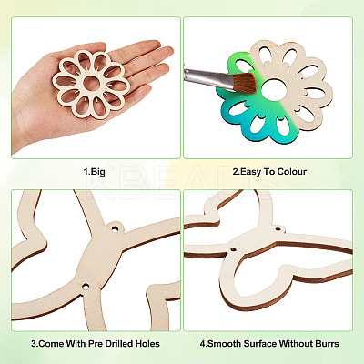 24pcs 12 Styles Unfinished Natural Poplar Wood Filigree Joiners Links WOOD-TA0001-81-1