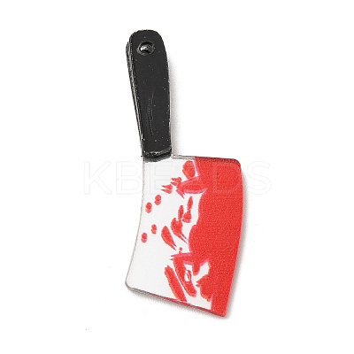 Halloween Printed Opaque Acrylic Pendants MACR-K330-42A-1-1