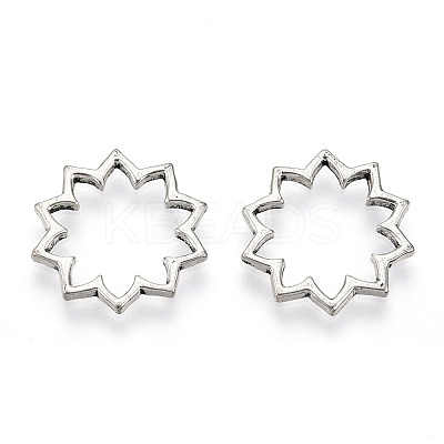 Tibetan Style Alloy Linking Rings PALLOY-T075-207AS-1