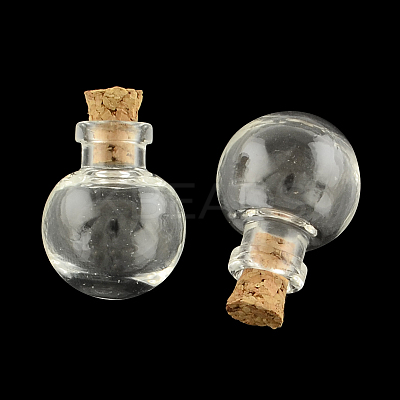 Round Glass Bottle for Bead Containers AJEW-R045-01-1