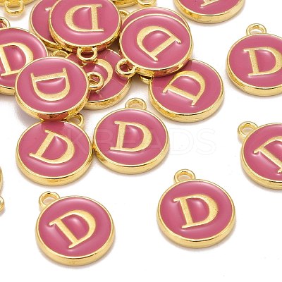 Golden Plated Alloy Enamel Charms ENAM-S118-08D-1