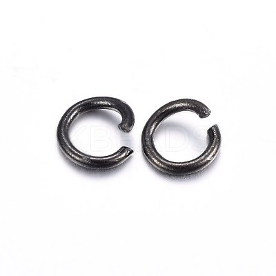 Ion Plating(IP) 304 Stainless Steel Open Jump Rings X-STAS-H467-03B-7MM-1
