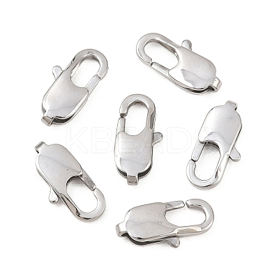 Tarnish Resistant 304 Stainless Steel Lobster Claw Clasps STAS-N078-12C-1