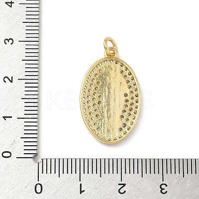 Brass Micro Pave Cubic Zirconia Pendants KK-D426-13C-G-1