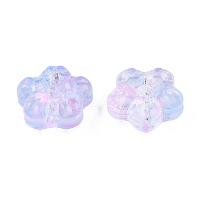 Transparent Spray Painted Glass Beads LS-X-GLAA-N035-029-G02-1