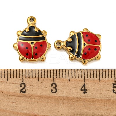304 Stainless Steel Enamel Pendants LS-STAS-Z081-03G-02-1