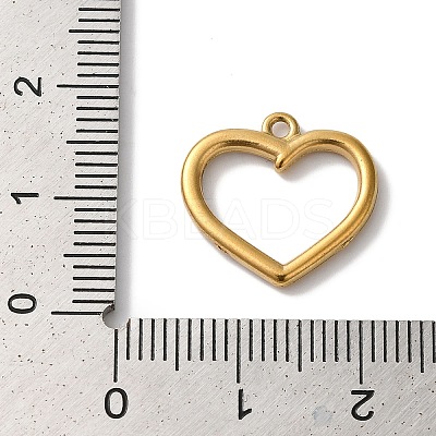 PVD Vacuum Plating 304 Stainless Steel Rhinestone Pendants STAS-L081-003G-1