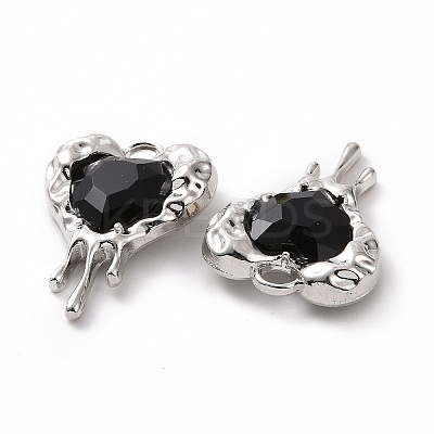 Rack Plating Alloy Glass Pendants LS-X-FIND-I037-21P-03-1