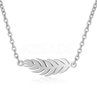 Non-Tarnish 201 Stainless Steel Pendant Necklaces NJEW-T009-JN141-40-1-1