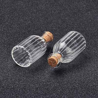 Glass Cork Bottles LS-AJEW-O032-07-1